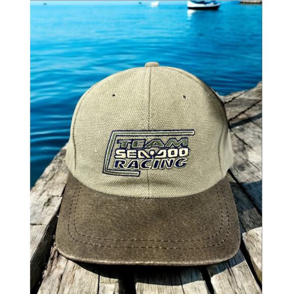 Sea Doo Strap Back Team GTR-X Boat Racing Leather Brim Outdoor